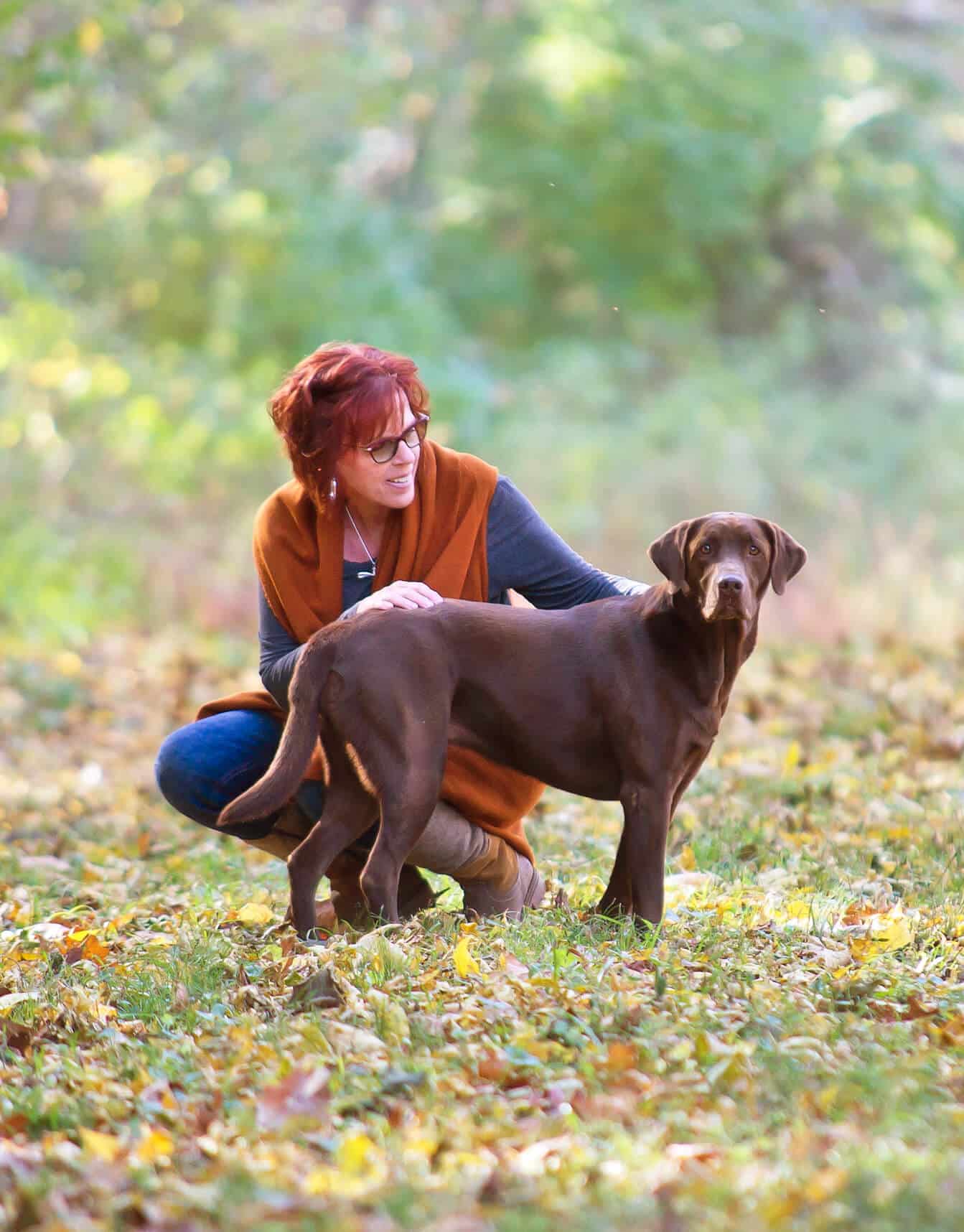 Cheryl Kearns with dog